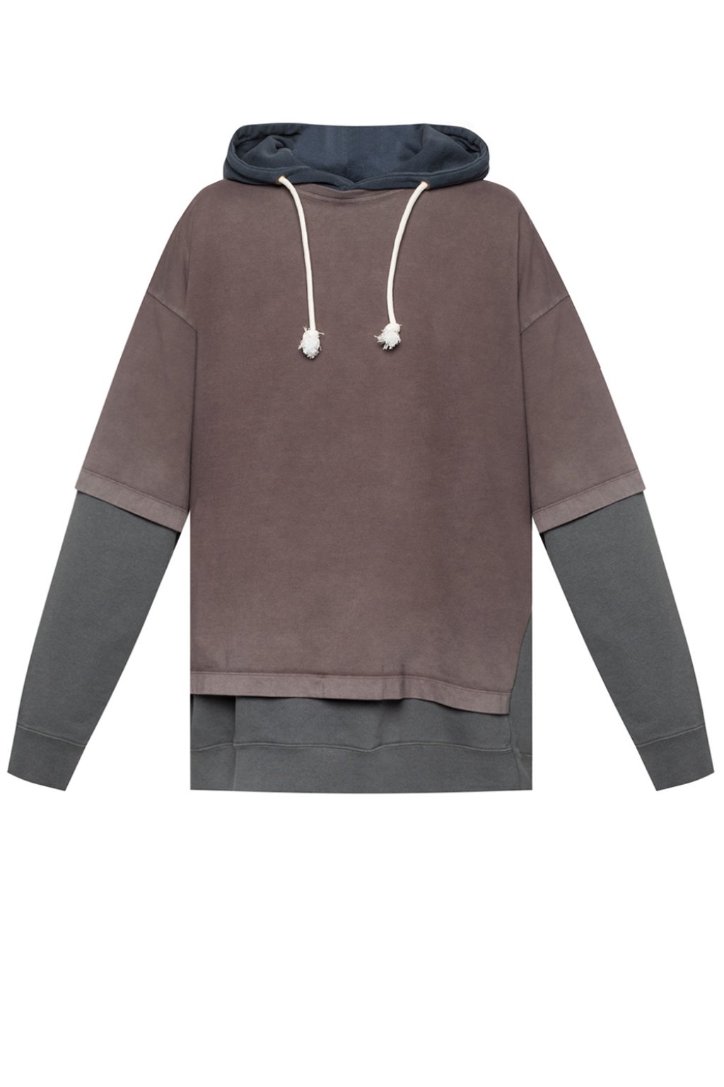 Maison Margiela Two-layered hooded sweatshirt | Men's Clothing 
